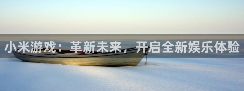 长征娱乐平台：小米游戏：革新未来，开启全新娱乐体验